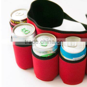 6 Pack neoprene can holder/ bag Magnetic soda Stubby Coolie