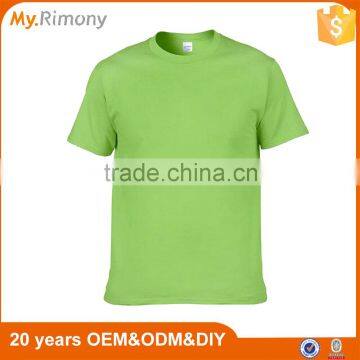 100% Cotton Custom Logo Plain Colour Blank Mens Short Sleeve T Shirt photo-2
