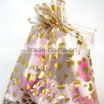 organza drawstring pouch bag for packing