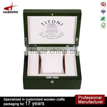 New Luxury Wooden Jewellery Wrist Watch Box Display Gift Box photo-4
