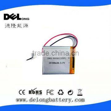 li-ion battery 3.7v 2000mah