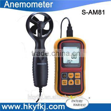 China facyory supply air velocity meter anemometer wind speed meter air flow anemometer(S-AM81)