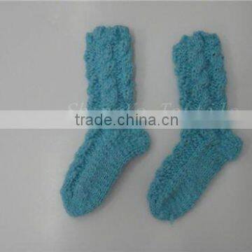 hand knitted indoor floor sock