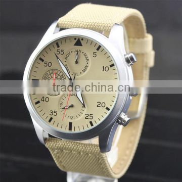 YB OEM classic military watch classic quartz watch white nato nylon strap