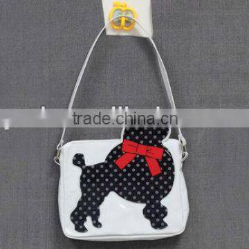 PU handbag with dog printing