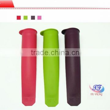 100% food grade user-friendly silicone popsicle mold with different colors