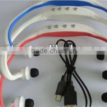 2013 new product hot selling wireless SD MP3 sports earphone +FM from shenzhen factory