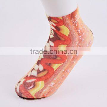 lady's sublimation ankle socks printing socks