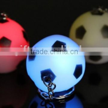 Colorful Light Up Led Soccer Ball Keychain