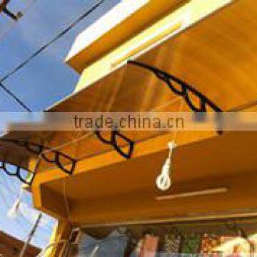Customised modular Aluminum composite awnings cover with Plastic awning bracket 1.5m for garage door and shop