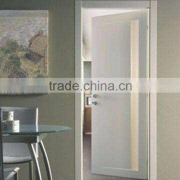 Interior Modern Office White Wood Framed Door with Glass