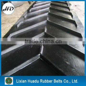 China supplier EP100 3plies pattern chevron conveyor belt