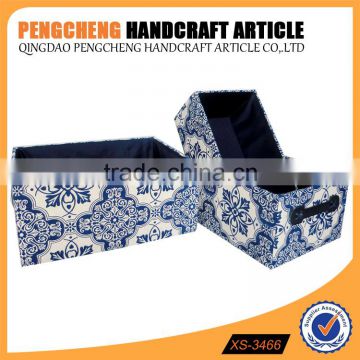 Beautiful printing have the form clothing items storage box