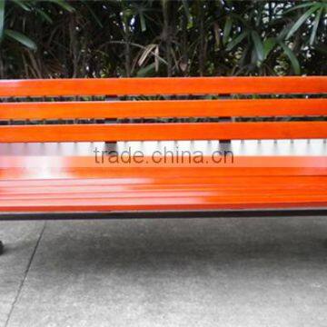 Outdoor solid wood corner bench cast iron garden bench