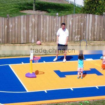 Professional interlocking basketball sports floor with low price