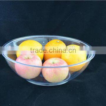 11" 2QT Plastic Round Fruit Bowl