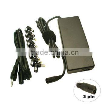 90W Universal Laptop Adapter 3Pin with 8 interchangeable dc tips