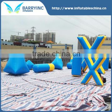 China blue inflatable paintball pallet with 0.6mm or 0.9mm PVC