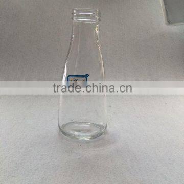 16oz clear glass juice bottle