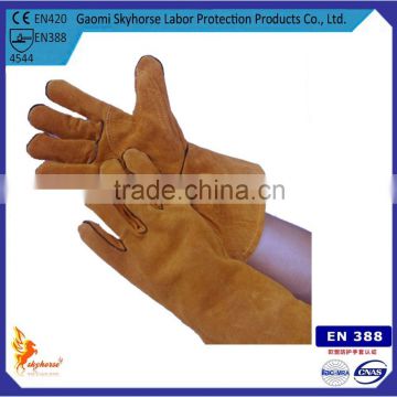 High temperature resistant Golden electric welding glove