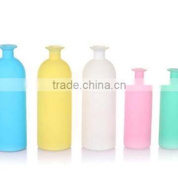 Cylinder Opacity Colored Glass Vase