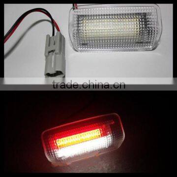 18smd red & white led courtesy light welcome light for toyota camry crown land cruiser prius mark x