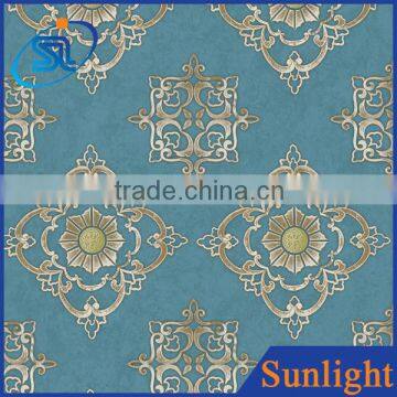 Sunlight DE25113 Chinese style orient traditional non-woven wallpaper decorative wallpaper for restaurant