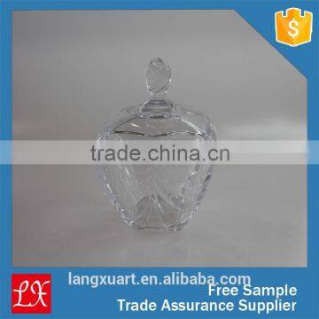 Christmas tree pattern crystal glass candy jar Soga Lily Small Canister sugar bowl