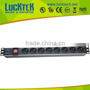 1U power distribution unit French socket