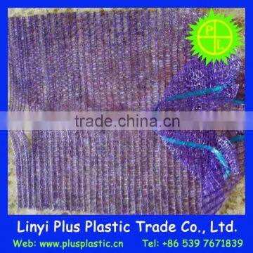 China colorful 15kg potato onion raschel mesh bag