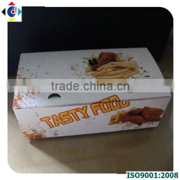 Disposable custom logo printed food grade paper snack large paper box