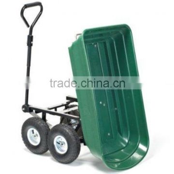 Folding Garden Cart Wagon/Dump Garden Trolley/Plastic Garden Toolds Wheelbarrow