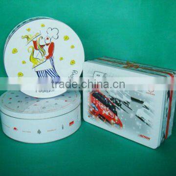 tin can for cookies and candy tin promational gift box