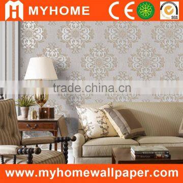 Nonwoven foaming cheap prices of interior decorative wallpaper