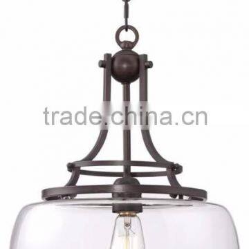 530-26 Charleston 13 1/2" Wide Clear Glass Pendant