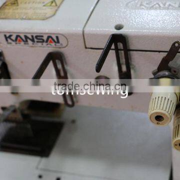 Reconditioned Used 1412 Coverstitch Interlock White Color Kansai Special Industrial Sewing Machine photo-3