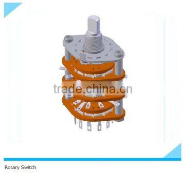 Rotary switch on-off with 3 layers