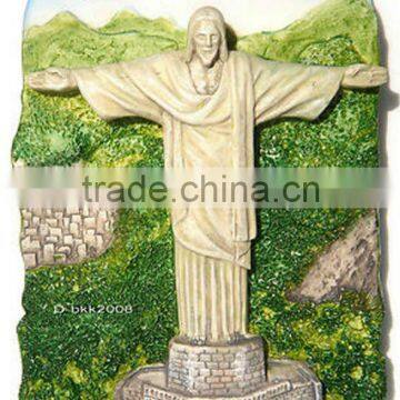 souvenir Brazil,High Quality resin fridge magnet clip