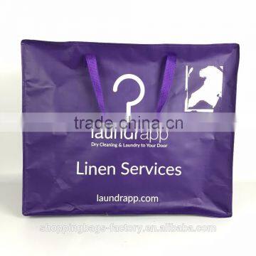 Stock Eye-catching Cinch Pack zipper laundry bag