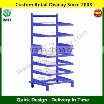 Pop Supermarket Display Rack, Metal Display Shelf, Promotion Metal Display