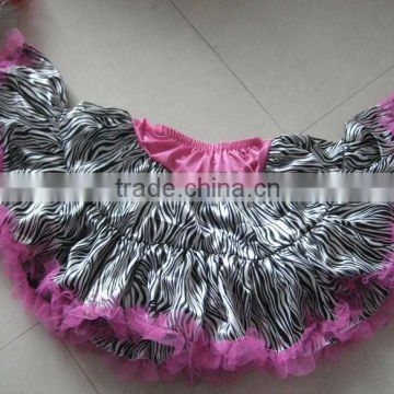 American Zebra pettiskirt with Pink Ruffle