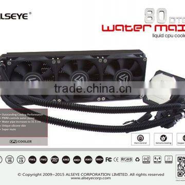 WATER MAX 80DTG Itx Gaming Case Graphics Tablet Monitor Water Cooling Block With 8025 Case Fan
