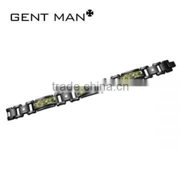 western style camouplage design latest new design stainless steel jewelry bracelet