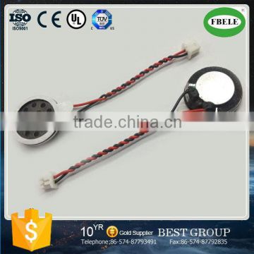 FBF1504 cheaper 89dB 15mm Handheld devices mylar speaker with connector(FBELE)