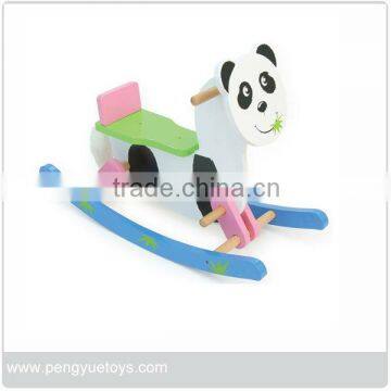 kids outdoor wooden lovely rocking horse PY1166