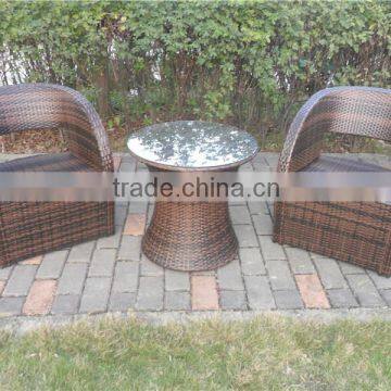 outdoor wicker table and chairs set made in China