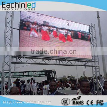 full color P10 outdoor led video jumbo led display die cast aluminum cabinet 640*640 mm