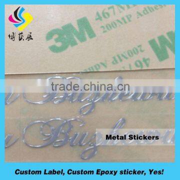 Hot sale aluminum name plate metal logo label blank metal sticker