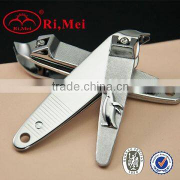 Silvery bevel nail clipper with special shape