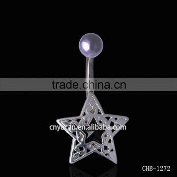 Surface Piercing Jewelry Star Shape 14G Pretty Belly Button Rings